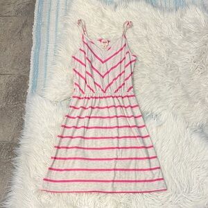 Mossimo Supply Co. Pink and White Casual Dress